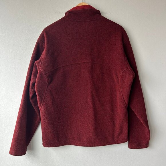 REI Co-op Full Zip Fleece Jacket Burgundy Unisex Medium Cold Weather Layering - Picture 4 of 5